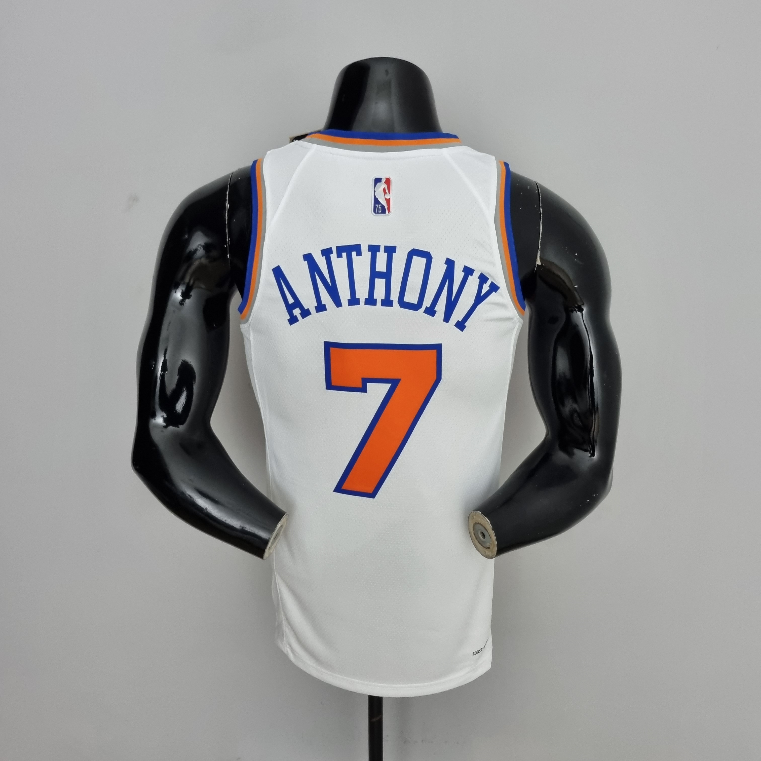 75th Anniversary Anthony #7 New York Knicks White NBA Jersey