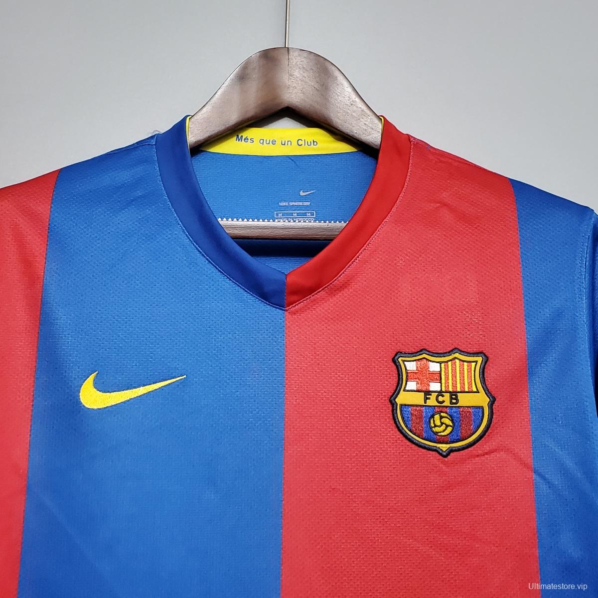 Retro Barcelona 06/07 Long sleeve home Soccer Jersey