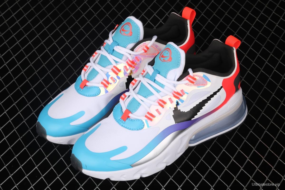 NIKE Air Max 270React new high-frequency mesh function half-palm air cushion running shoes DC0833-101