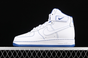 NIKE Air Force 1 High'07 white and blue high top casual board shoes CV1753-101