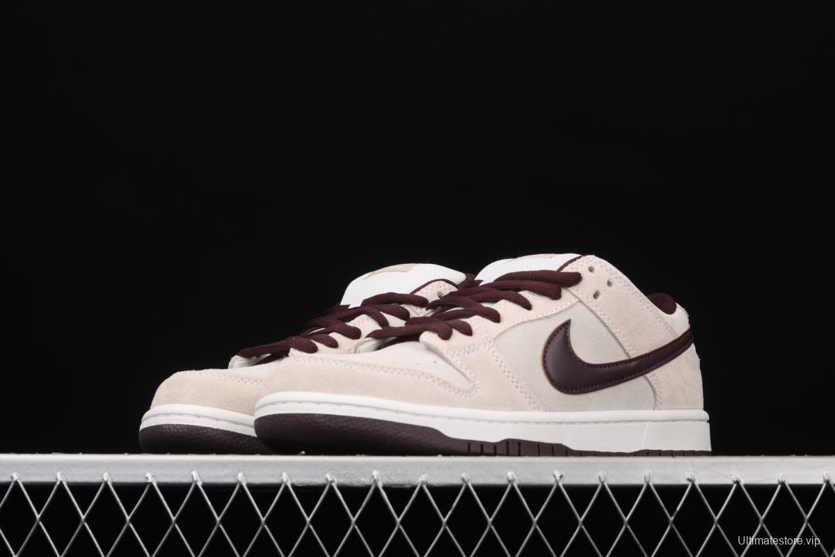 NIKE SB DUNK Low Desert Sand dark brown gray low top series leisure board shoes BQ6817-004