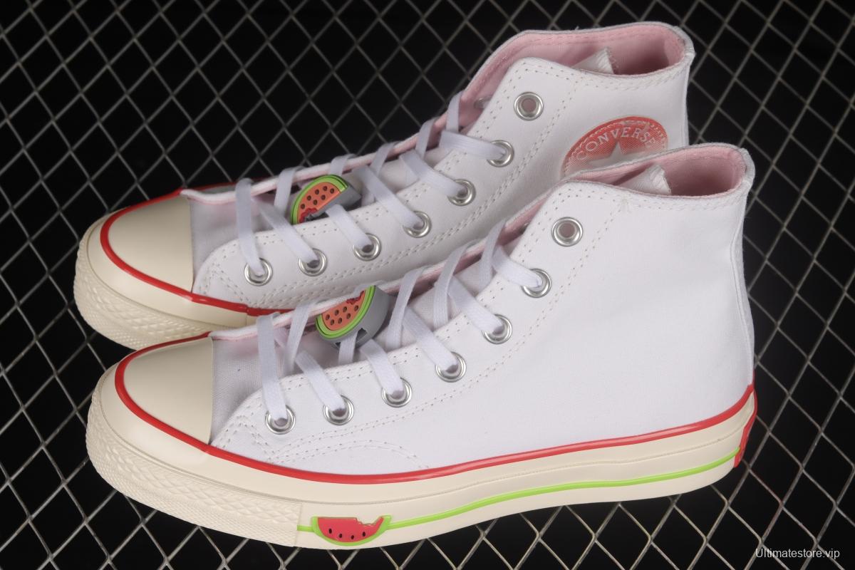 Converse Chuck 70 Hi Fruit Platter Watermelon Red High Top Casual Sneakers A02297C