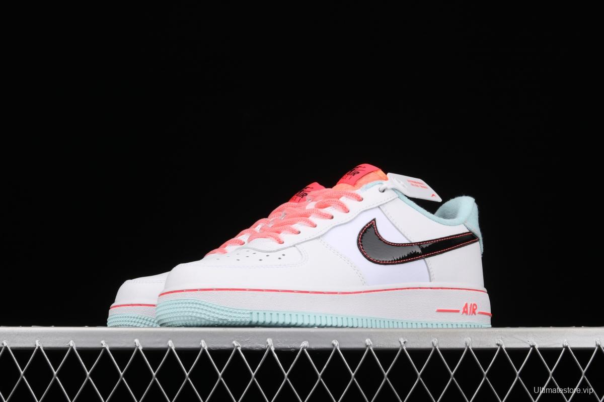 NIKE Air Force 11607 LV8 GS White/Black-Flash South Coast new color low-top casual board shoes DD7709-100