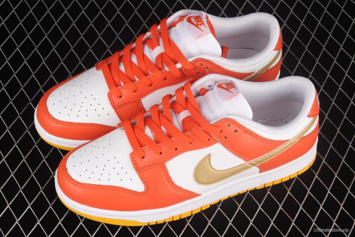 NIKE DUNK Low Golden Orange Platinum Orange SB rebound Fashion Leisure Board shoes DQ4690-800