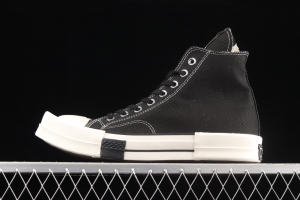 Rick Owens Drkshdw x Converse Turbodrk Hi square head co-named high-top canvas shoes 172344C