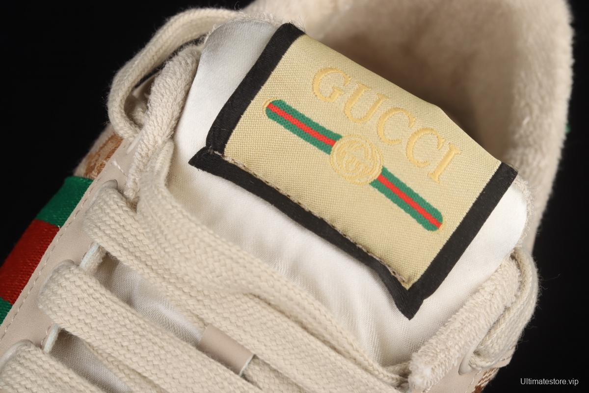 Gucci Distressed Screener Sneaker Gucci classic dirty shoes