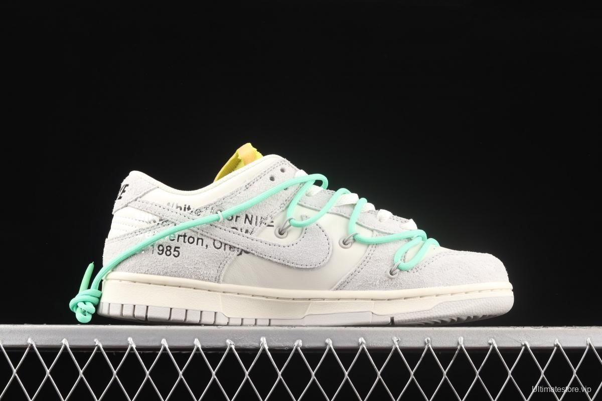 OFF-White x NIKE DUNK Low OW SB buckle rebound fashion casual board shoes DJ0950-106