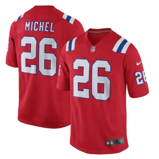 Men's Sony Michel Red Alternate Player Limited Team Jersey