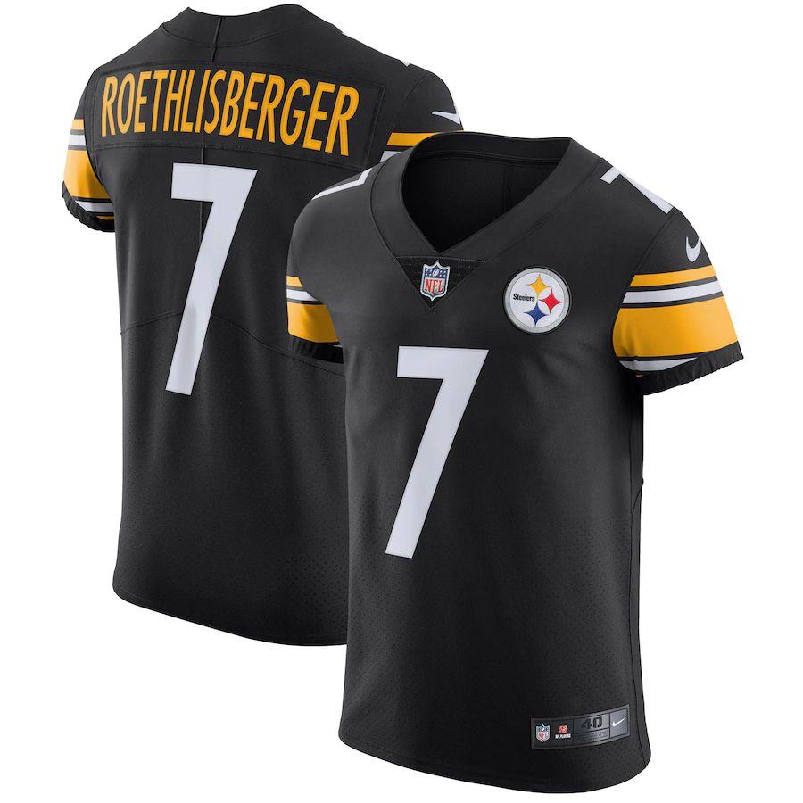 Men's Ben Roethlisberger Black Vapor Untouchable Player Elite Team Jersey
