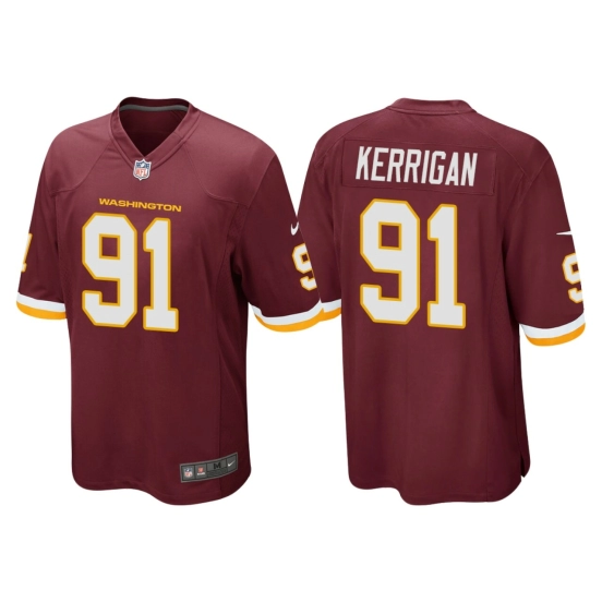 Men's #91 Ryan Kerrigan Burgundy Player Limited Team Jersey