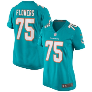 Women's Ereck Flowers Aqua Player Limited Team Jersey