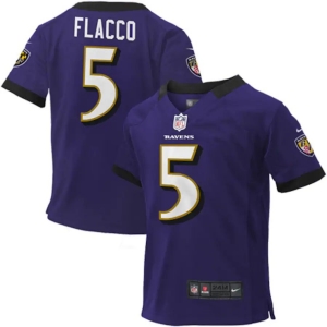 Toddler Joe Flacco Purple Player Limited Team Jersey