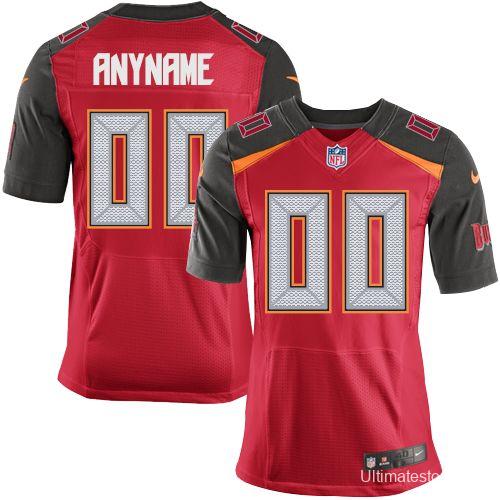 Men's Red Custom Elite Team Jersey