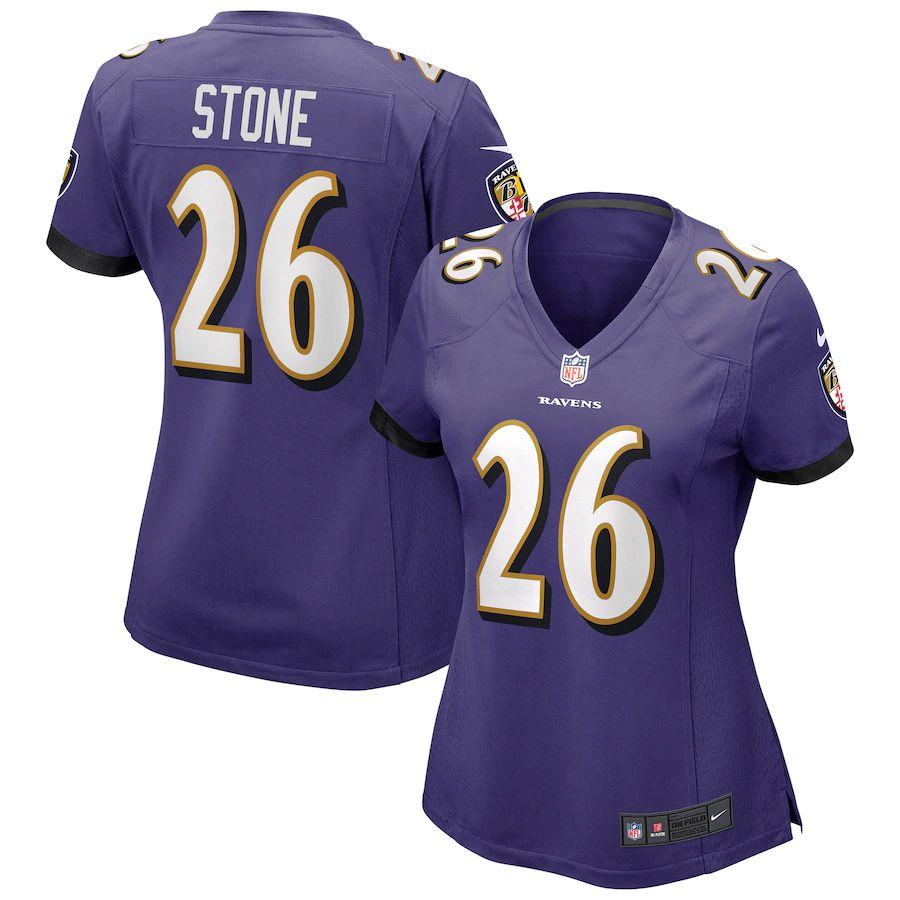 Women's Geno Stone Purple Player Limited Team Jersey