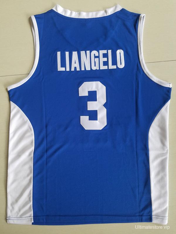 LiAngelo Ball 3 Lithuania Vytautas Blue Basketball Jersey