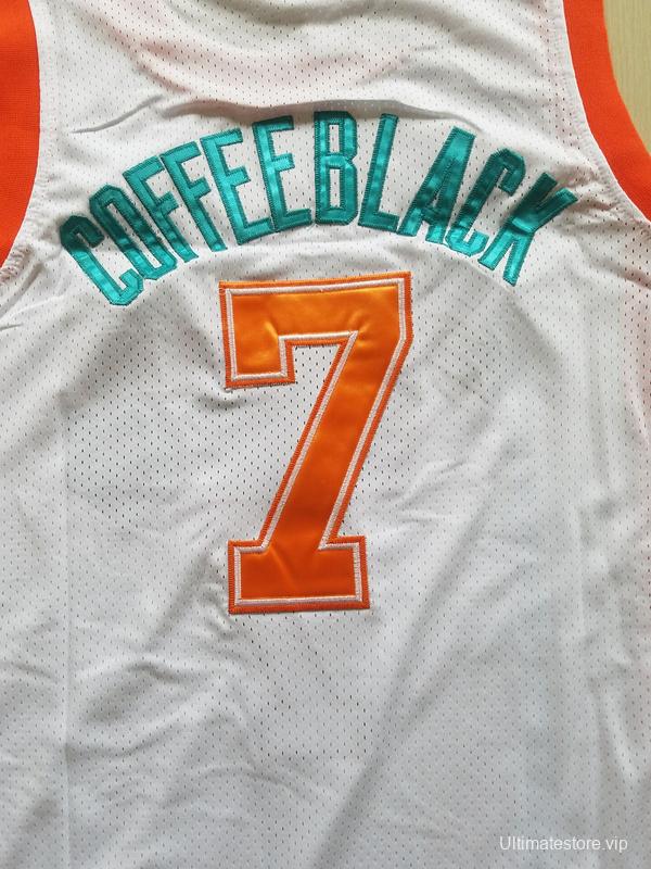 Flint Tropics 7 Coffee Black Basketball Jersey Semi Pro Team New