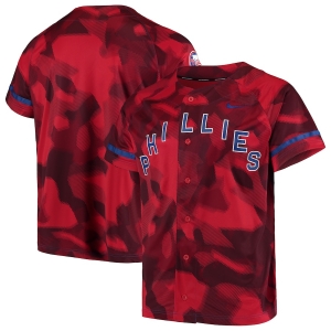 Men's Red Camo Team Jersey