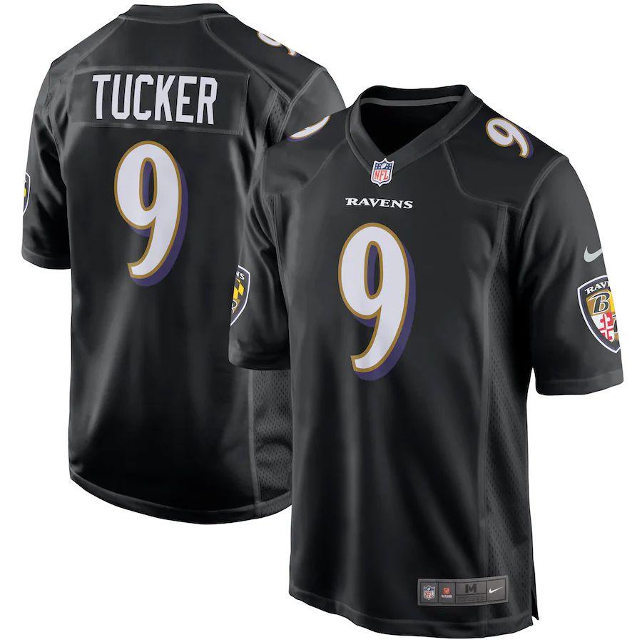 Men's Justin Tucker Black Event Player Limited Team Jersey