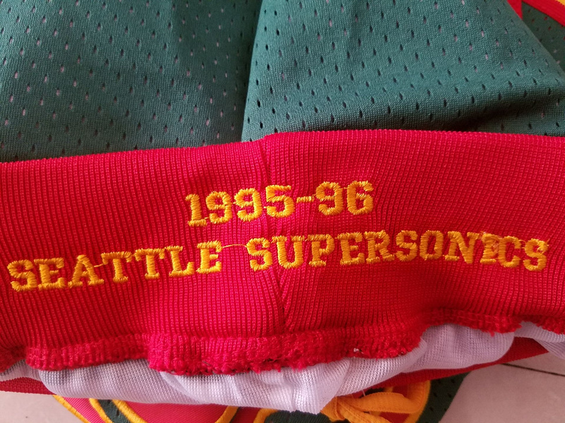 Seattle 1995-96 Throwback Classics Basketball Team Shorts
