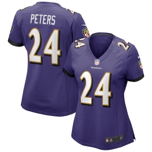 Women's Marcus Peters Purple Player Limited Team Jersey