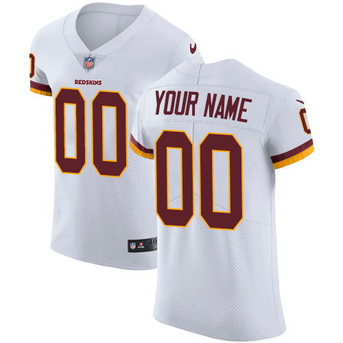 Men's White Custom Elite Team Jersey