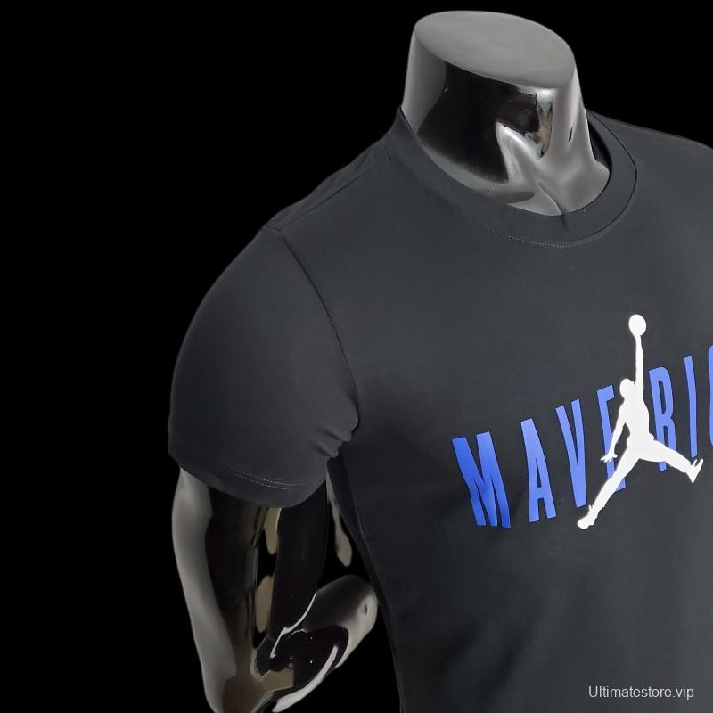 2022 NBA Mavericks Black T-shirts #0040