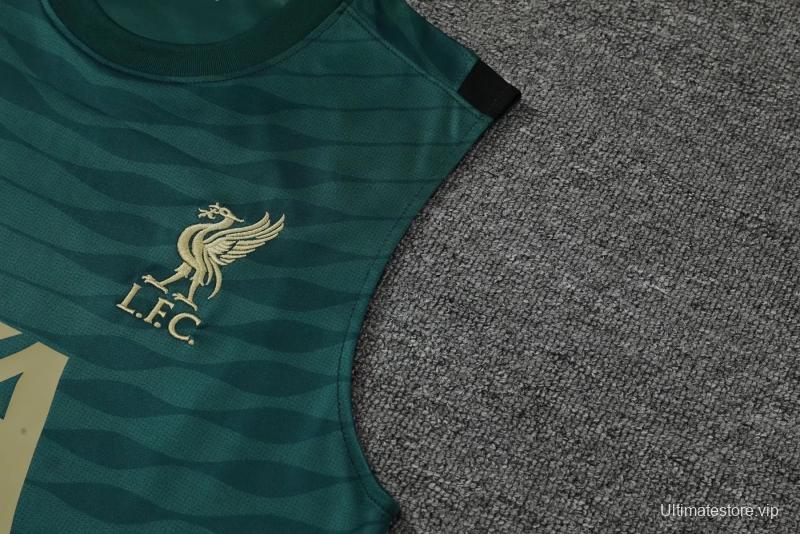 22/23 Liverpool Dark Green Pre-match Training Jersey Vest