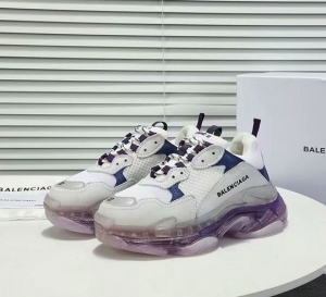 Men/Women Balenciaga Triple S Clear Sole White Sneaker Item 6380380