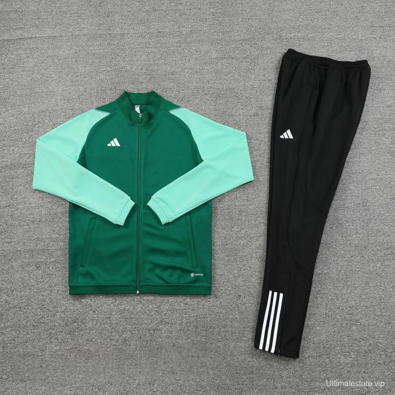 2023 Adidas Green Full Zipper Jacket +Pants