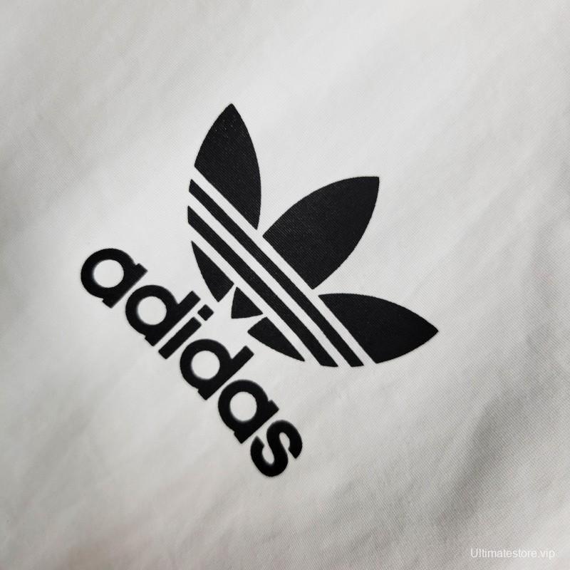 2023 Adidas Originals White Windbreaker