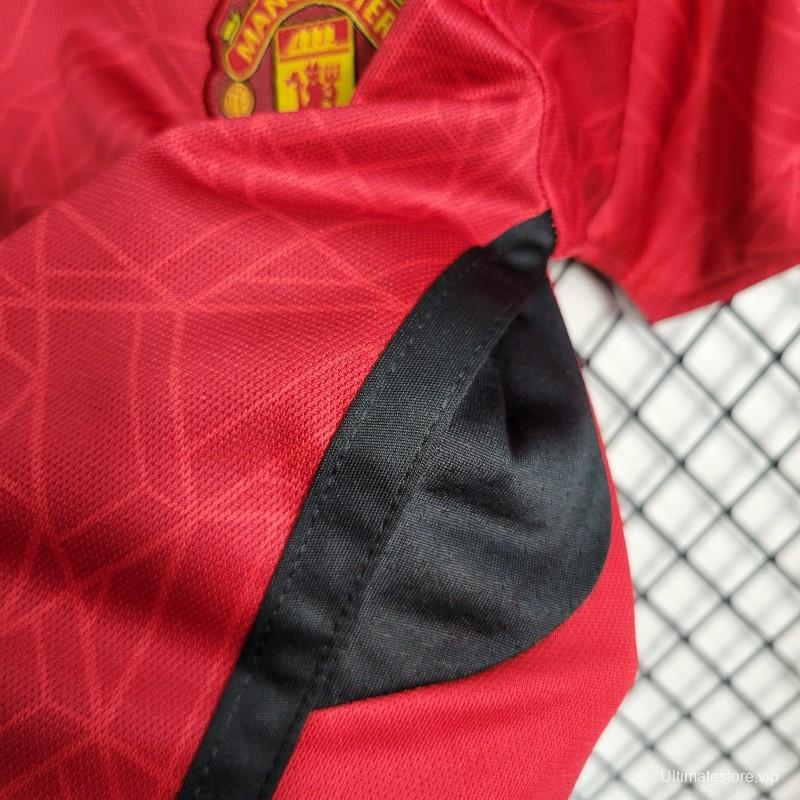 23-24 Kids Manchester United Home Set