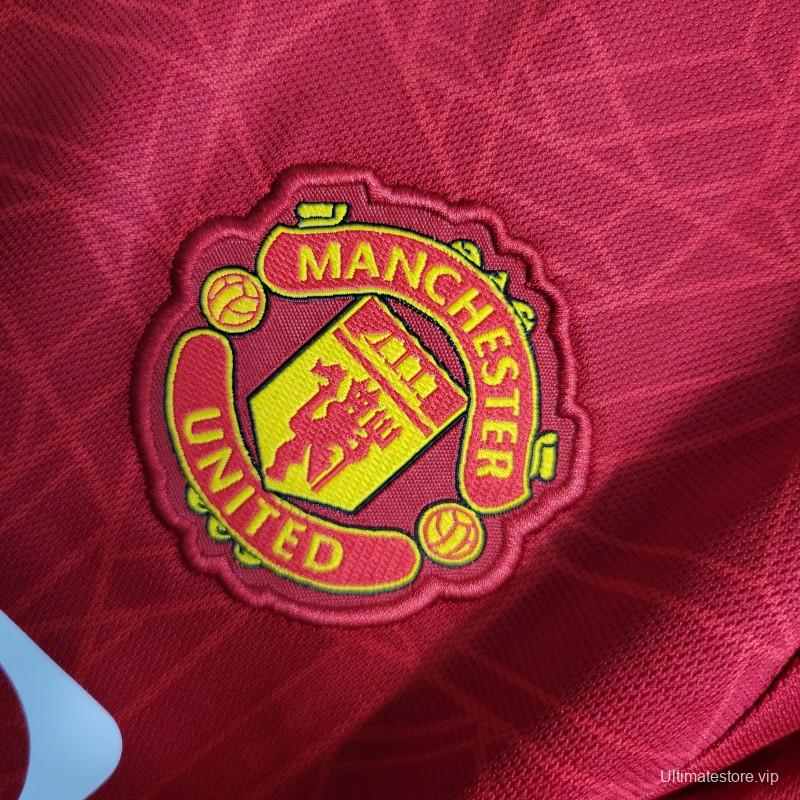 23-24 Kids Manchester United Home Set