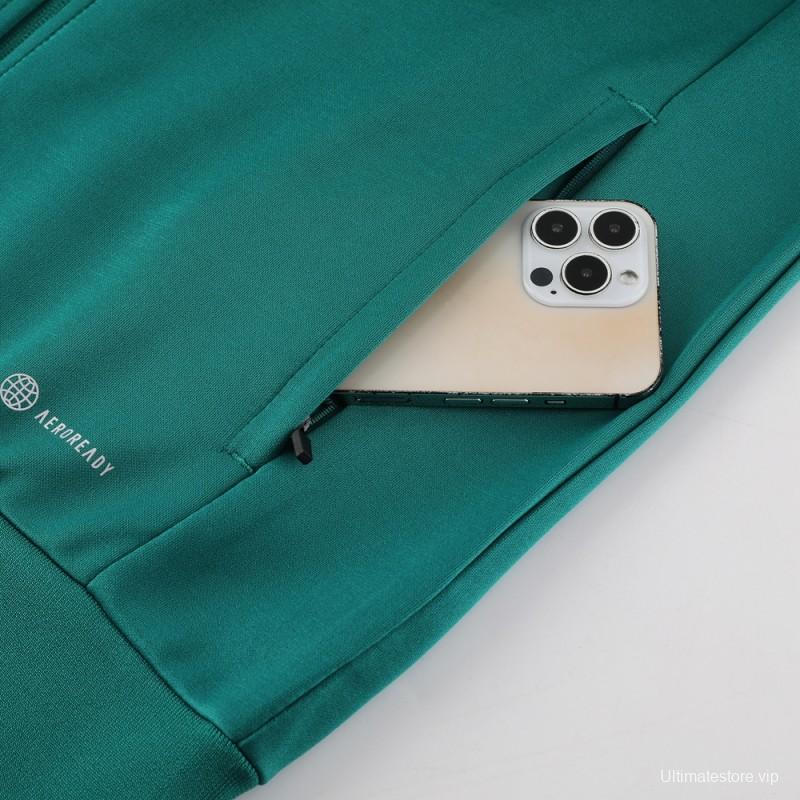 23/24 Arsenal Green Full Zipper Jacket+Pants