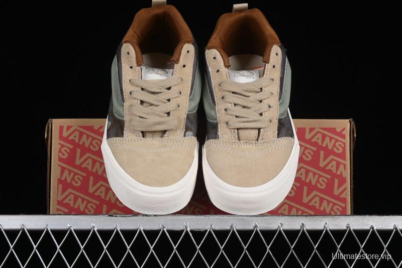 Vans Classics Knu Skool Desert Gray Green Chunky Tongue Bread Shoes - VN0007QC0WD