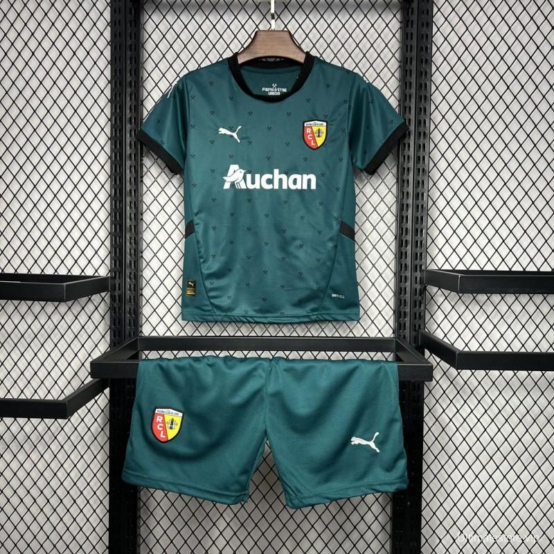 24/25 Kids RC Lens Away Green Jersey