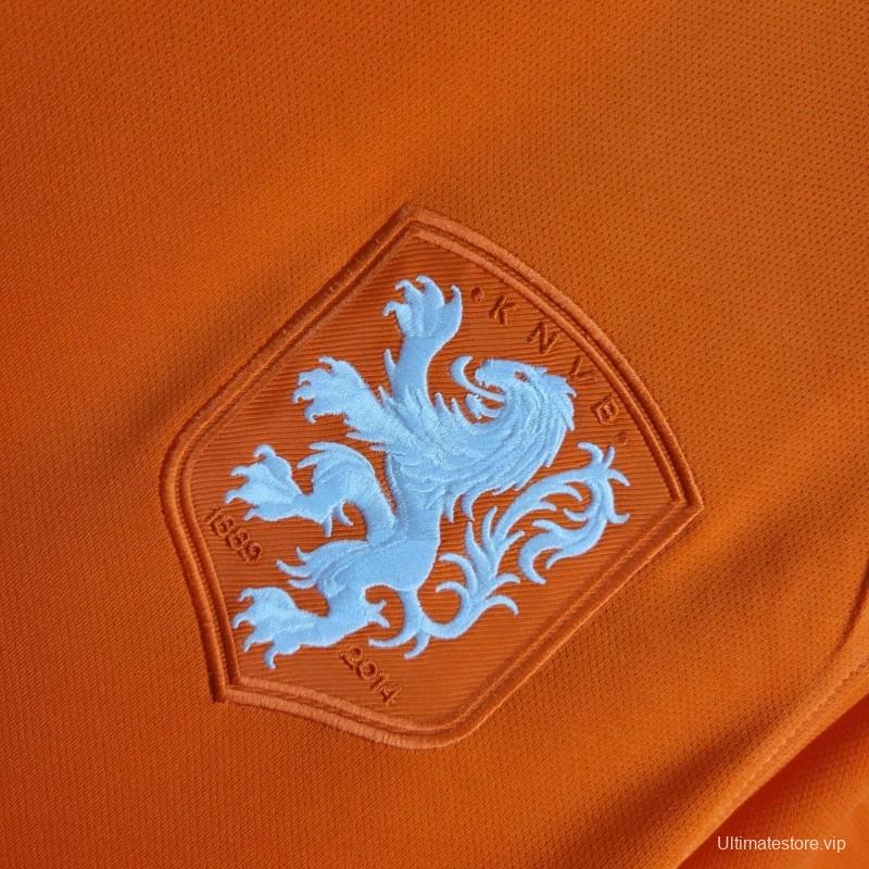 2014 Retro Netherlands Home Jersey