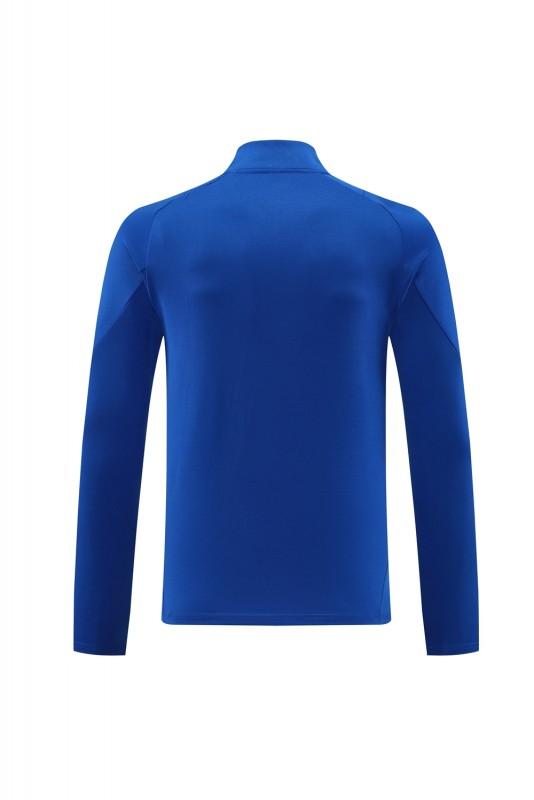 2024 Adidas Blue Half Zipper Jacket+Long Pants