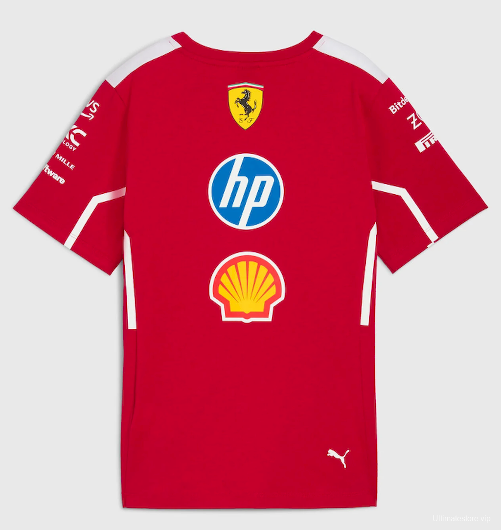 2025 Ferrari F1 Red Racing Shirt