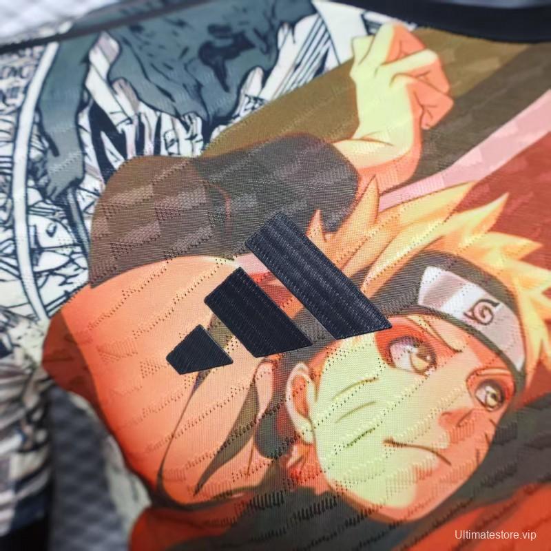 Player Version 2025 Japan White with Naruto Anime Character Graphic Jersey