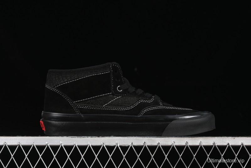 Vans Half Cab 33 DX Black Knight Anaheim Classic Retro Skate Shoes - VN0A5KX6BKA