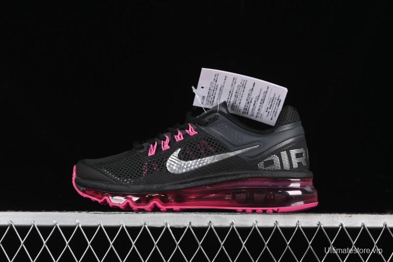 Nike Air Max 2013 Retro Breathable Mesh Cushioned Running Shoes - 555753-001
