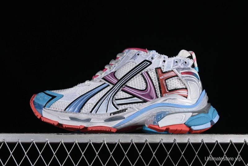 Balenciaga Runner Kith Four Color Retro Casual Shoes - W3RBW2325