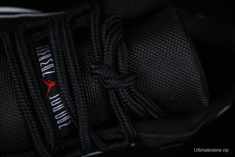 Nike Air Jordan 11 Low Bred Basketball Shoes with Patent Leather and Carbon Fiber - FV5104-006
