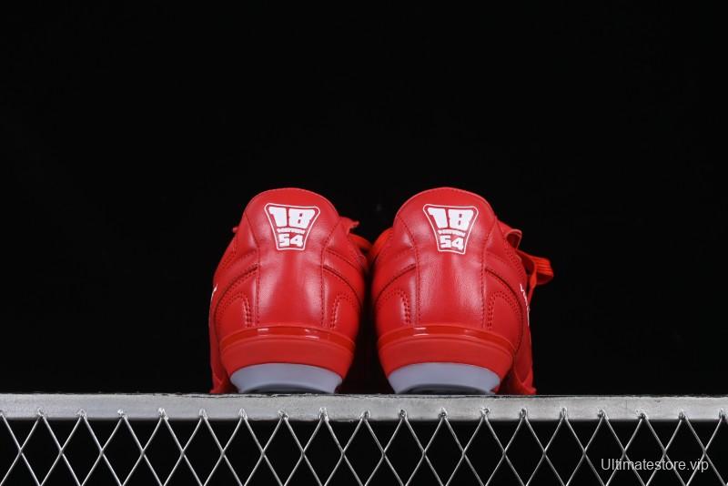 Louis Vuitton Footprint Soccer Low-Top Lifestyle Sneakers Round Toe Lace-Up Casual Shoes Red - AJF6