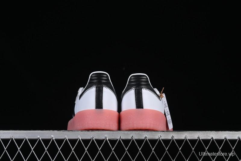 Adidas Samba Classic – White/Black with Pink Translucent Sole