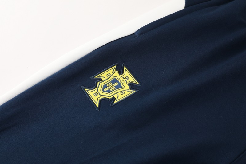 2025 Portugal Navy Full Zipper Jacket +Long Pants