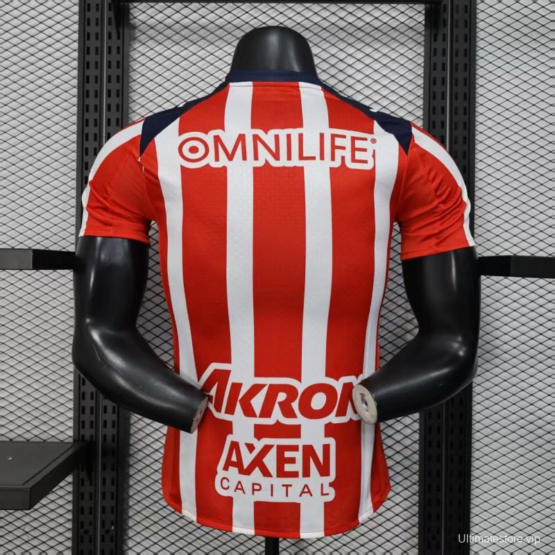 Player Version 25/26 Chivas Guadalajara Home Jersey