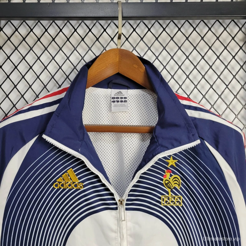 2025 France Jacket Blue/White Stripe Windbreaker