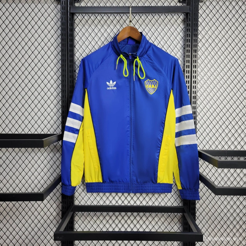 25/26 Boca Juniors Jacket Blue Windbreaker
