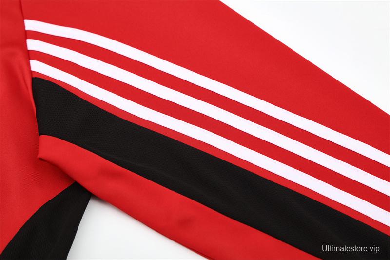 Retro 03/04 AC Milan Red Half Zipper Jacket